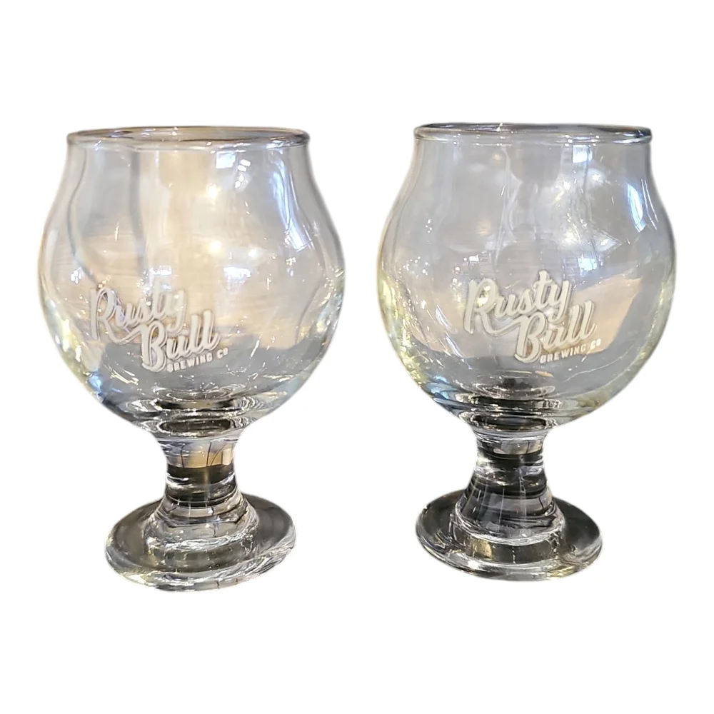 Rusty Bull Brewing Co. Set of 2 Glasses